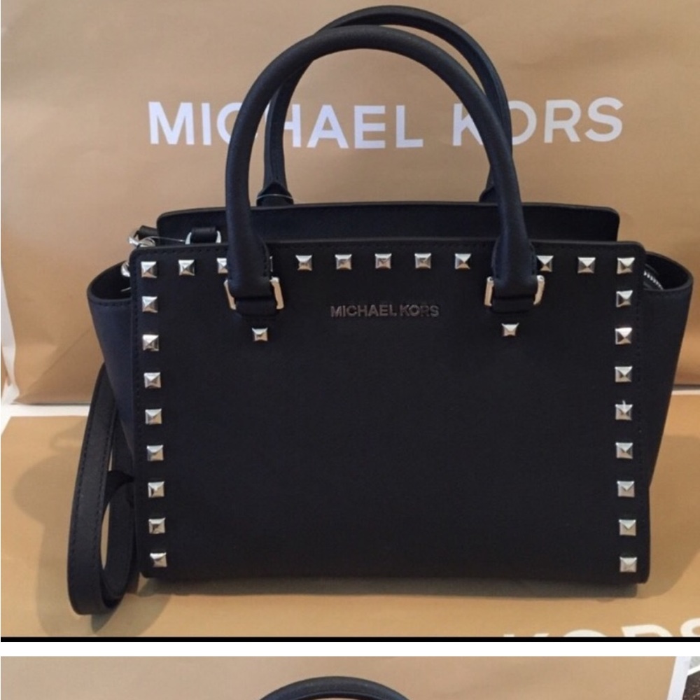 Michael Kors Black Studded Purse